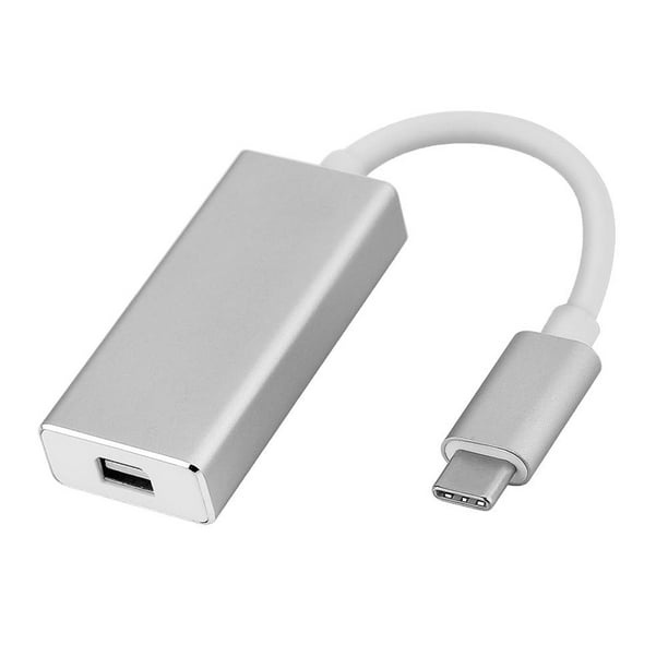 USB3.1 Type-c to Mini DisplayPort Adapter USB-C to Mini DP Converter for MacBook Silver 